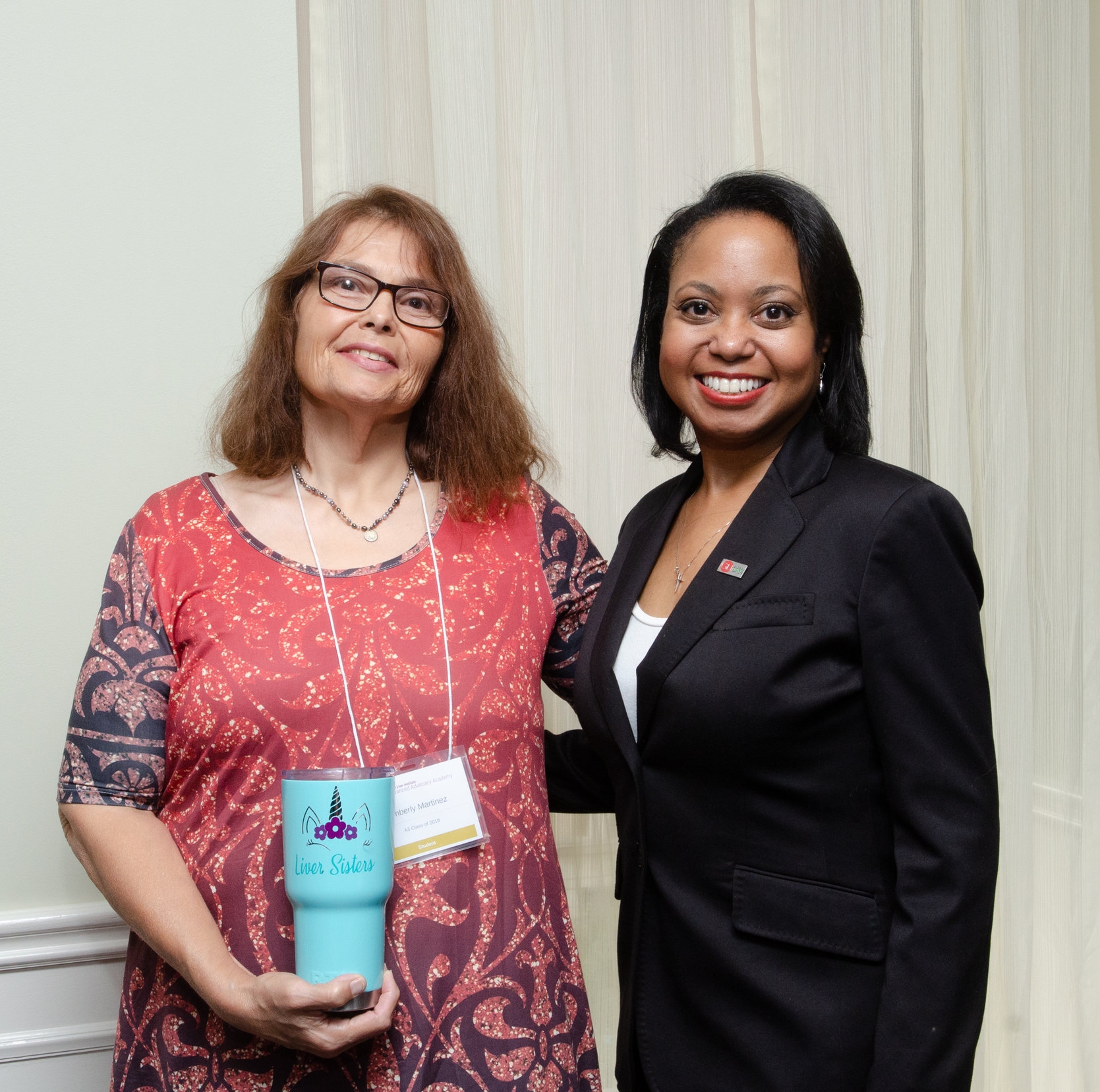 Kimberly Martinez with GLI President & CEO, Donna Cryer, JD at GLI’s Advanced Advocacy Academy